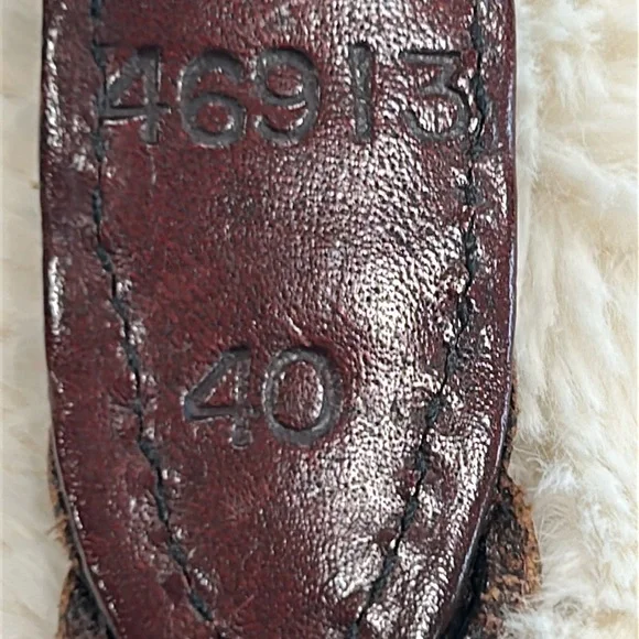 Brighton Men’s Brown Braided Leather Belt Size 40 - Picture 5 of 6